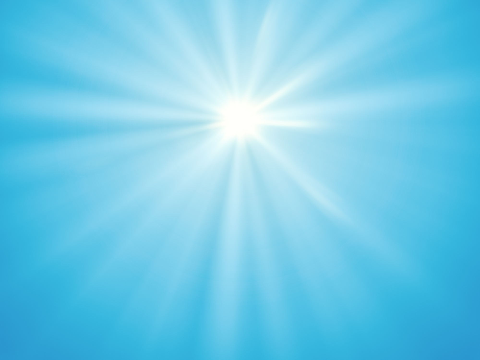 blue sky sun rays background